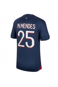 Fotbalové Dres Paris Saint-Germain Nuno Mendes #25 Domácí Oblečení 2023-24 Krátký Rukáv